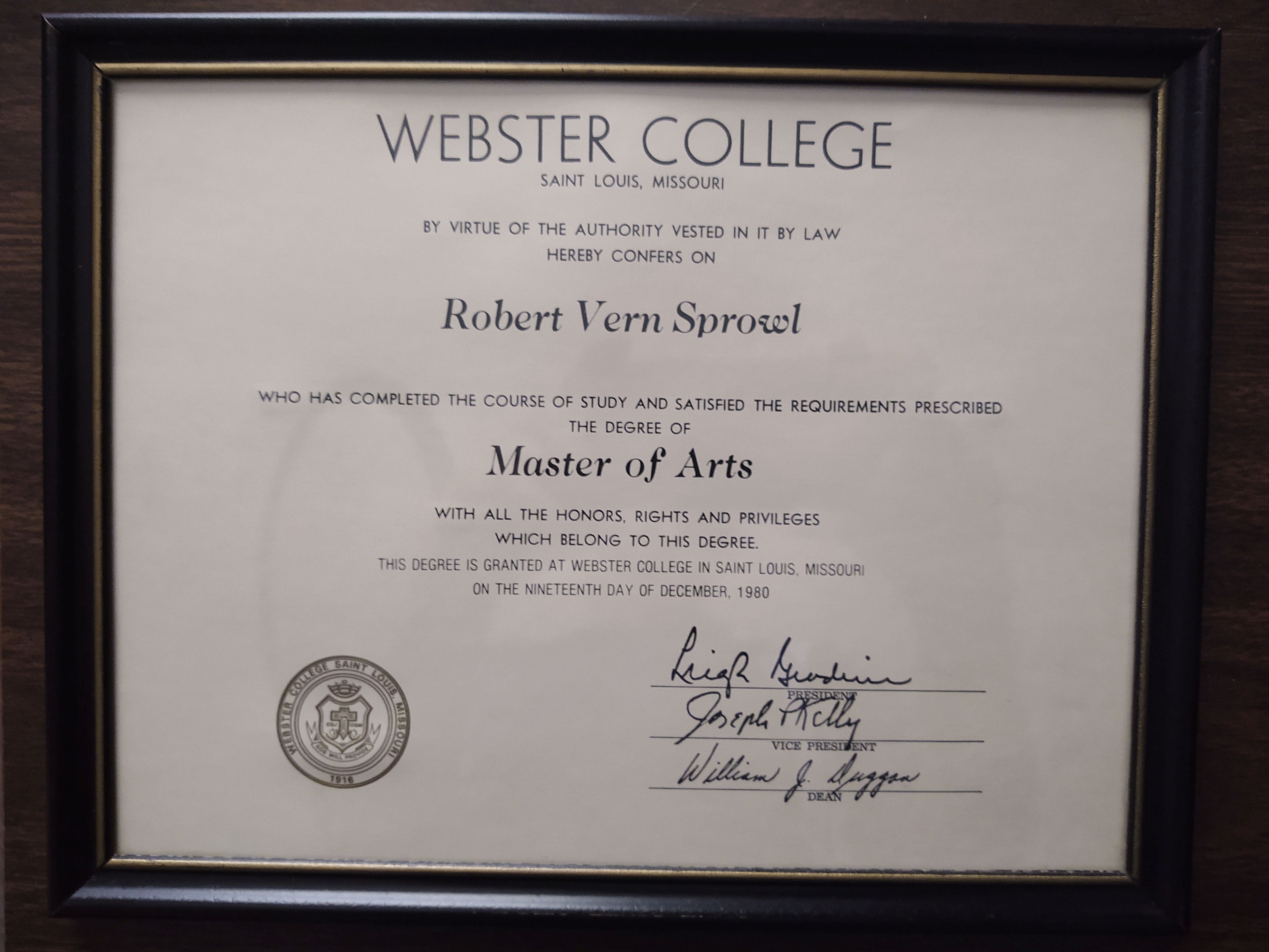 Webster MA Diploma